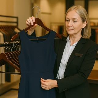 BAKAJI Σετ 12 Ξύλινες Κρεμάστρες με Μπάρα Παντελονιών για Οργάνωση ...