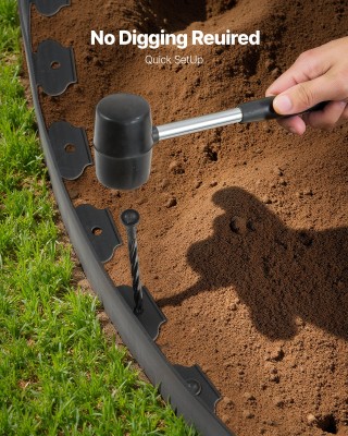 VEVOR Ευέλικτη Πλαστική Περιποίηση Κήπου 1000 x 10 εκ (33 ft x 4 in...