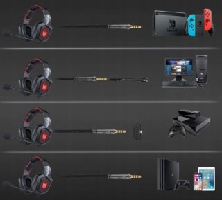 SPM Gaming Ακουστικά με Μικρόφωνο Κ8 5908222241940