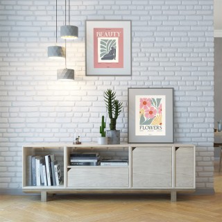 Home Deco Factory Σετ 2 Διακοσμητικών Αφισών 30 x 40 εκ. με Τυχαία ...