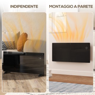 HOMCOM  Θερμαντικό Σώμα Μεταφοράς 2000W με Ρυθμιζόμενη Θερμοκρασία,...