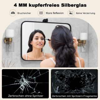 Costway Καθρέφτης τοίχου με μεταλλικό πλαίσιο 76,5 x 56 cm Costway,... Costway Καθρέφτης τοίχου με μεταλλικό πλαίσιο 76,5 x 56 cm Costway,...