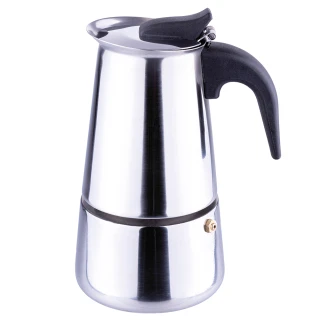 Galileo 4-Cup Stainless Steel Coffee Maker for Induction Hobs...