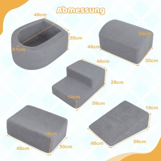 Costway Πεντάστετ Μπλοκ Αφρού για Μικρά Παιδιά με Πισίνα Μπαλών και... Costway Πεντάστετ Μπλοκ Αφρού για Μικρά Παιδιά με Πισίνα Μπαλών και...