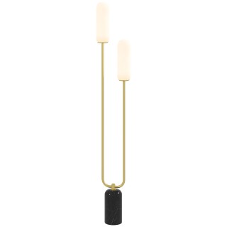 HOMCOM Λάμπα Δαπέδου U με 2 Φώτα, Διακόπτη Ποδιού και Μαρμάρινη Βάσ... HOMCOM Λάμπα Δαπέδου U με 2 Φώτα, Διακόπτη Ποδιού και Μαρμάρινη Βάσ...