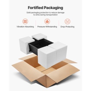 VEVOR Νεροχύτης Κουζίνας  83,8x482,x25,4  cm Γρανίτης Εντοιχισμένος...