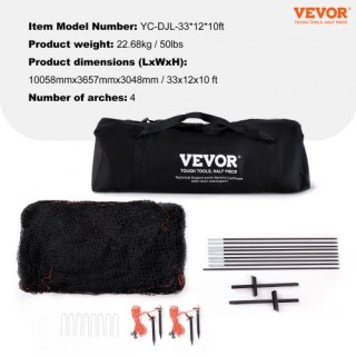 Κλουβί Μπέιζμπολ VEVOR, Δίχτυ & Σκελετός, Φορητό με Τσάντα, 33FT B... Κλουβί Μπέιζμπολ VEVOR, Δίχτυ & Σκελετός, Φορητό με Τσάντα, 33FT B...