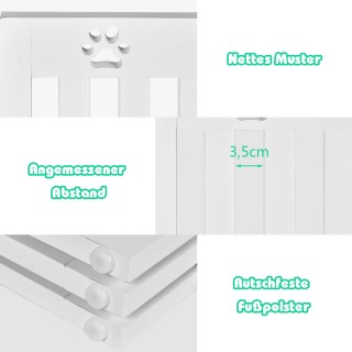 Costway Ξύλινη Ελεύθερη Πόρτα Κατοικιδίων για Προστασία Σκύλων PW10...