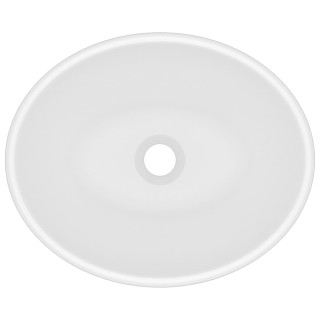 vidaXL Κεραμικός Νιπτήρας Οβάλ Σχήματος σε Ματ Λευκό 40x33 cm 146921 vidaXL Κεραμικός Νιπτήρας Οβάλ Σχήματος σε Ματ Λευκό 40x33 cm 146921