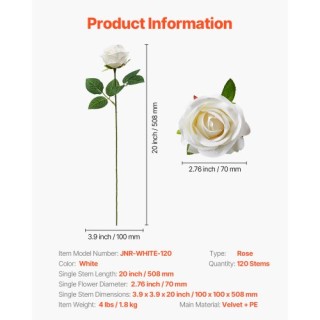 VEVOR Τεχνητά Λευκά Τριαντάφυλλα Μπουκέτο Διακόσμησης Σπιτιού RZMGH... VEVOR Τεχνητά Λευκά Τριαντάφυλλα Μπουκέτο Διακόσμησης Σπιτιού RZMGH...