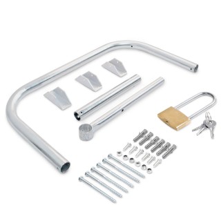 BAKAJI Αναδιπλούμενη Μπάρα Στάθμευσης Αυτοκινήτου με Κλειδαριά και ...