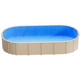 VEVOR Επένδυση Πισίνας Οβάλ 375 x 732 cm UniBead για Ύψος Τοίχου 12...