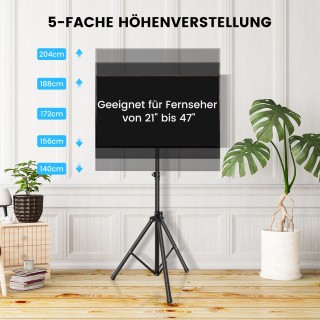 Costway Ρυθμιζόμενη Βάση Τηλεόρασης για 21–47 ίντσες Plasma/LCD/LED...