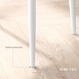 Σετ 6 Μοντέρνες Καρέκλες Τραπεζαρίας HOMCOM με Ψηλή Πλάτη από Συνθε... Σετ 6 Μοντέρνες Καρέκλες Τραπεζαρίας HOMCOM με Ψηλή Πλάτη από Συνθε...