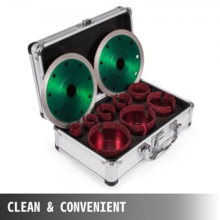 Σετ Διαμαντοτρύπανα VEVOR 8τμχ για Πλακάκια & Γρανίτη QGJJGSKKQ10J... Σετ Διαμαντοτρύπανα VEVOR 8τμχ για Πλακάκια & Γρανίτη QGJJGSKKQ10J...