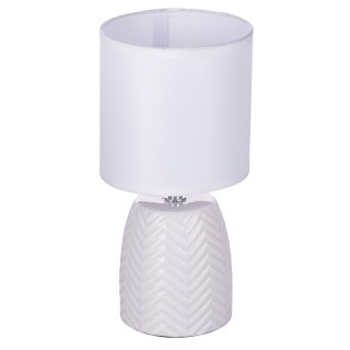 Galileo Λάμπα επιτραπέζια με κεραμική βάση και υφασμάτινο καπέλο 40...