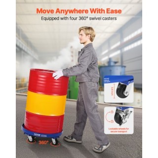 VEVOR Καρότσι Βαρελιού 55 Γαλονιών με 4 Ρόδες, Φορτίο 2000 lbs JSYT... VEVOR Καρότσι Βαρελιού 55 Γαλονιών με 4 Ρόδες, Φορτίο 2000 lbs JSYT...