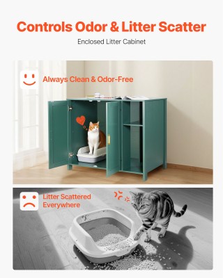 VEVOR Καμπίνα Αυτόματης Λεκάνης για Γάτες, Αυτοκαθαριζόμενη, 105 cm...