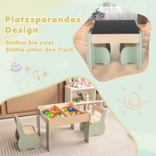 Costway Παιδικό σετ επίπλων 4 σε 1 από ξύλο με αφαιρούμενο πίνακα ... Costway Παιδικό σετ επίπλων 4 σε 1 από ξύλο με αφαιρούμενο πίνακα ...