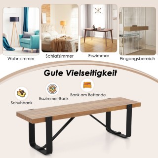 Costway Πολυλειτουργικός Πάγκος Εισόδου με Μεταλλικό Σκελετό και Ξ... Costway Πολυλειτουργικός Πάγκος Εισόδου με Μεταλλικό Σκελετό και Ξ...