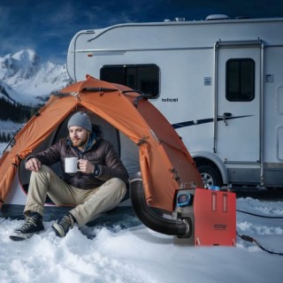 VEVOR Θερμαντήρας Αέρα Πετρελαίου 8 kW DC 12-24 V με Μπλε LCD Οθόνη...