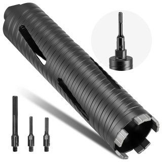VEVOR Διαμαντοφόρος Πυρήνας Διάτρησης 64mm με Βάθος 241mm και Εσωτε...