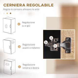 HOMCOM Μοντέρνα Κουζίνα Κρεντέντζα με 2 Συρτάρια, 2 Ράφια και ένα ... HOMCOM Μοντέρνα Κουζίνα Κρεντέντζα με 2 Συρτάρια, 2 Ράφια και ένα ...