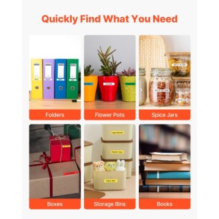 VEVOR Ταινία Ετικετογράφου 4 Πακέτα 12 mm Μαύρο σε Λευκό Ανταλλακτι... VEVOR Ταινία Ετικετογράφου 4 Πακέτα 12 mm Μαύρο σε Λευκό Ανταλλακτι...