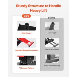 VEVOR Ρυθμιζόμενος Υδραυλικός Αναβατήρας Μοτοσικλέτας 440 Λίβρες YY...