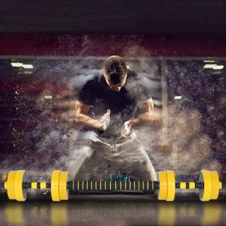 BAKAJI Σετ Αλτήρες 10kg (4x1kg+4x1.25kg) με Μπάρα Βαρών για Γυμνασ... BAKAJI Σετ Αλτήρες 10kg (4x1kg+4x1.25kg) με Μπάρα Βαρών για Γυμνασ...