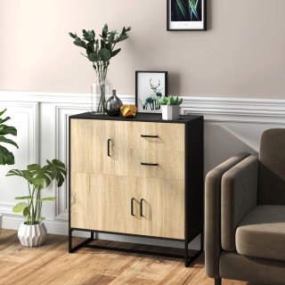 HOMCOM Μοντέρνα Κρεντέντζα με 3 Ντουλάπια και 2 Συρτάρια, από Μορι... HOMCOM Μοντέρνα Κρεντέντζα με 3 Ντουλάπια και 2 Συρτάρια, από Μορι...