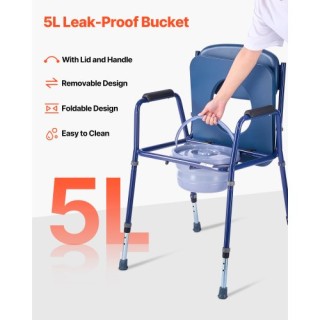 VEVOR Καρέκλα Κομοδίνου 3-σε-1 με Ρυθμιζόμενο Ύψος (181 kg) WLKBSGR... VEVOR Καρέκλα Κομοδίνου 3-σε-1 με Ρυθμιζόμενο Ύψος (181 kg) WLKBSGR...