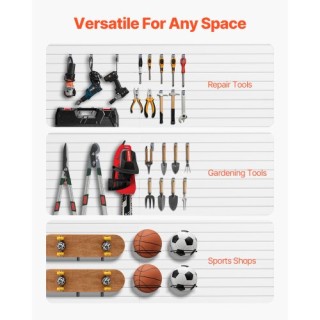 VEVOR Πάνελ Σχάρας PVC Λευκό 8x4 ft με Αξεσουάρ για Γκαράζ BTQBPVC3... VEVOR Πάνελ Σχάρας PVC Λευκό 8x4 ft με Αξεσουάρ για Γκαράζ BTQBPVC3...