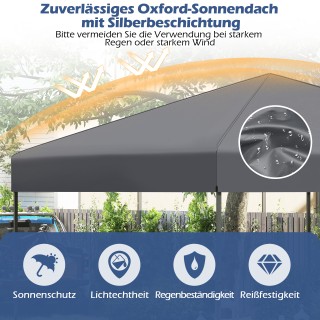 Costway Κιόσκι 3x3 μ. με Τσάντα Μεταφοράς & UV50+ Ρυθμιζόμενο, Γκρ... Costway Κιόσκι 3x3 μ. με Τσάντα Μεταφοράς & UV50+ Ρυθμιζόμενο, Γκρ...
