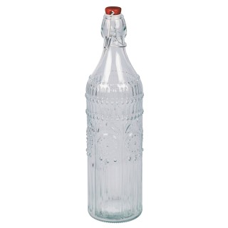 Galileo Γυάλινο μπουκάλι 1L με ερμητικό πώμα επιφάνεια με ανάγλυφα ...