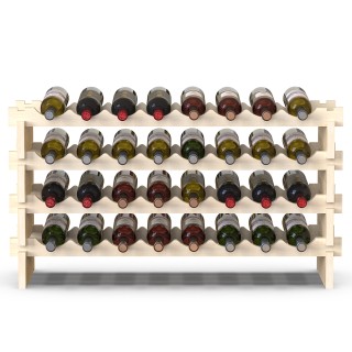 BAKAJI Ξύλινη Κάβα Φυσικού Χρώματος με 32 Θέσεις για Κρασί Μπαρ Φι... BAKAJI Ξύλινη Κάβα Φυσικού Χρώματος με 32 Θέσεις για Κρασί Μπαρ Φι...