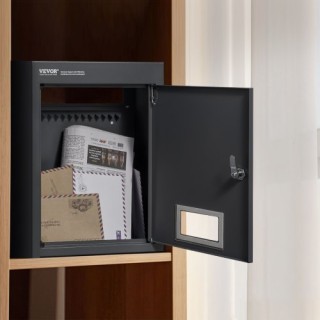 VEVOR Κουτί Αλληλογραφίας με Κωδικό 12.5x6.3x16.9 Μαύρο CQXBX12563... VEVOR Κουτί Αλληλογραφίας με Κωδικό 12.5x6.3x16.9 Μαύρο CQXBX12563...