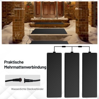 Costway  Θερμαινόμενο χαλάκι πεζοδρομίου 25,5 x 76 cm 40℃ για λιώσι...