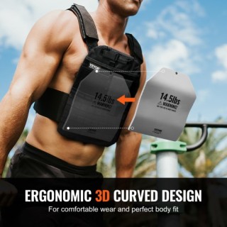 VEVOR  Καμπύλες Πλάκες Γιλέκου 2x14.5 LB για Προπόνηση Δύναμης  BXG...