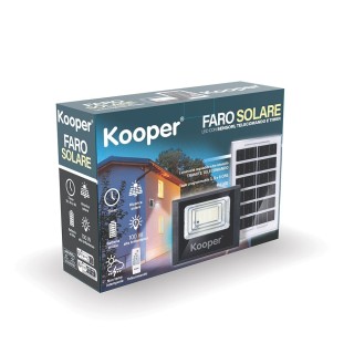 Kooper Φωτιστικό εξωτερικού χώρου με ηλιακή ενέργεια, 114 LED, με τ...