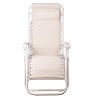 Galileo Πολυθρόνα εξαιρετικής χαλάρωσης σε ιβουάρ χρώμα με επενδεδυ...