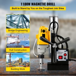 Ηλεκτρικό Μαγνητικό Δράπανο VEVOR MD40 με Σετ Κοπτικών 11τμχ MD40C... Ηλεκτρικό Μαγνητικό Δράπανο VEVOR MD40 με Σετ Κοπτικών 11τμχ MD40C...