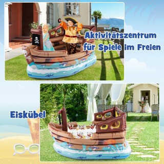 Costway Φουσκωτό Πειρατικό Πλοίο Παιχνιδόσπιτο με Ενσωματωμένο Κινη... Costway Φουσκωτό Πειρατικό Πλοίο Παιχνιδόσπιτο με Ενσωματωμένο Κινη...