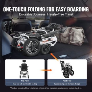 Ηλεκτρικό Αναπηρικό Καροτσάκι VEVOR 300 lbs με Ρυθμιζόμενη Πλάτη D... Ηλεκτρικό Αναπηρικό Καροτσάκι VEVOR 300 lbs με Ρυθμιζόμενη Πλάτη D...