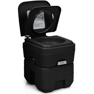 Costway Φορητή Τουαλέτα Κατασκήνωσης 20L + 12L με Αφαιρούμενη Δεξαμ... Costway Φορητή Τουαλέτα Κατασκήνωσης 20L + 12L με Αφαιρούμενη Δεξαμ...