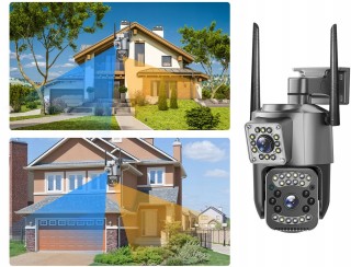 Verk Group Ασύρματη Περιστρεφόμενη Κάμερα IP με Διπλούς Φακούς και ...