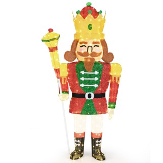 Costway Ζωντανός Καρυοθραύστης Βασιλιάς με LED Φώτα για Χριστουγεν... Costway Ζωντανός Καρυοθραύστης Βασιλιάς με LED Φώτα για Χριστουγεν...