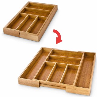 BAKAJI Επεκτάσιμος Δίσκος Μαχαιροπήρουνων για Συρτάρι Κουζίνας από... BAKAJI Επεκτάσιμος Δίσκος Μαχαιροπήρουνων για Συρτάρι Κουζίνας από...