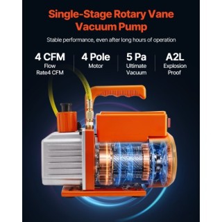 VEVOR Αντλία Κενού & Κιτ Μανομέτρου για Κλιματιστικά ZKBKDWXTZLX104... VEVOR Αντλία Κενού & Κιτ Μανομέτρου για Κλιματιστικά ZKBKDWXTZLX104...