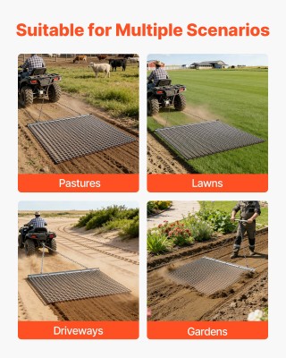 VEVOR Υψηλής Απόδοσης Κατασυρμένη Άροση 1.2x1.2μ για ATV, UTV, Τρακ...